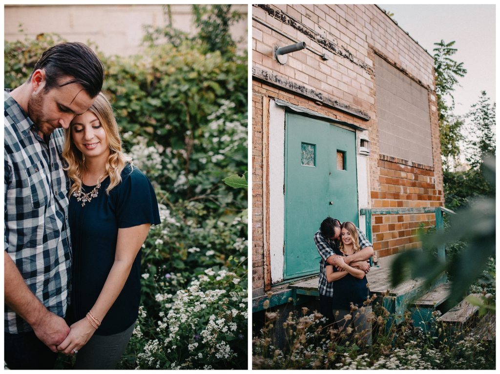 Rustic Downtown Madison Wisconsin Engagement