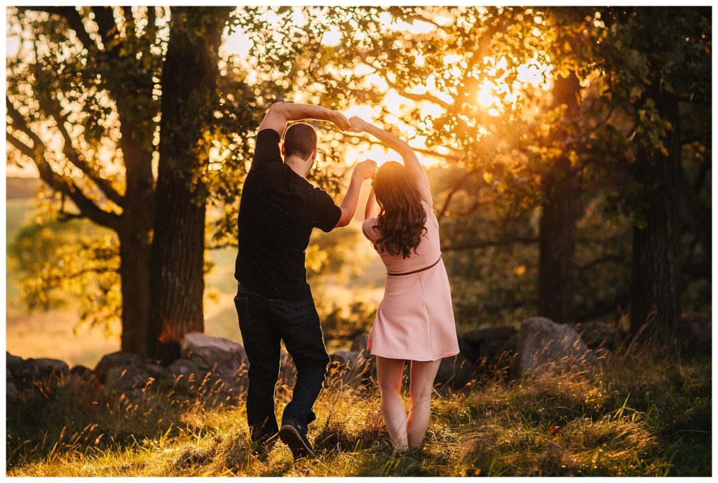 Pope Farms Sunset Engagement