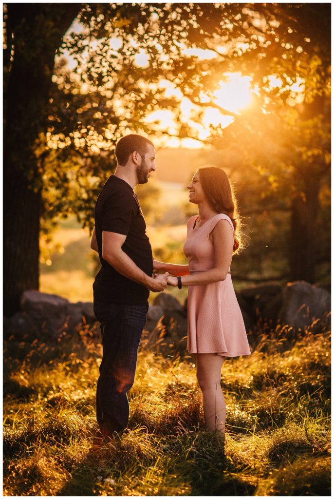 Pope Farms Sunset Engagement