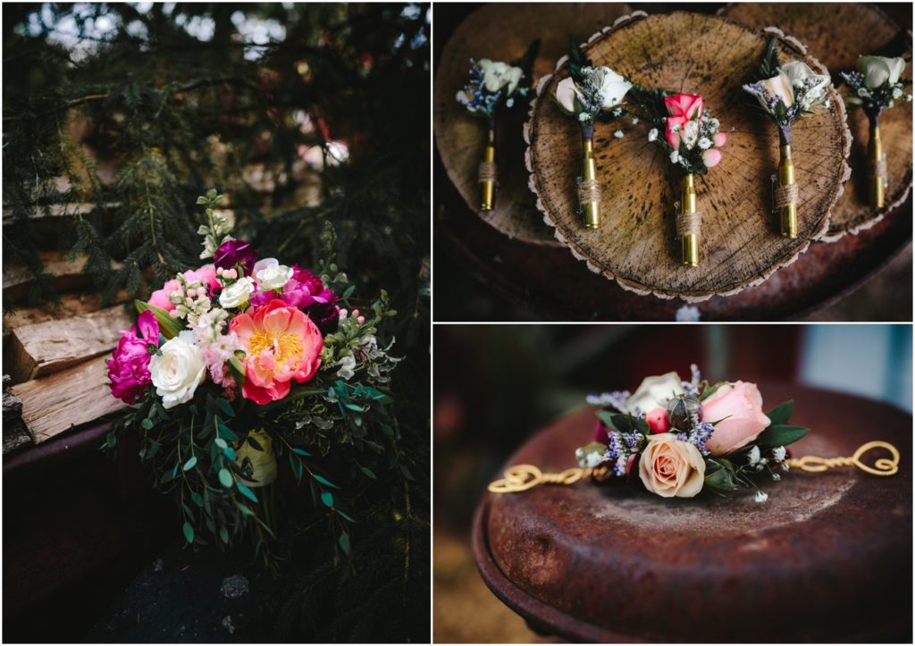 wedding flowers and accessories